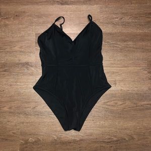 La Hearts Black One Piece Swimsuit
